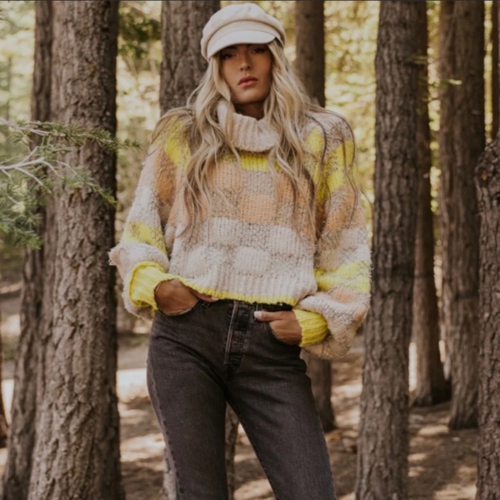 Free people check me out sweater